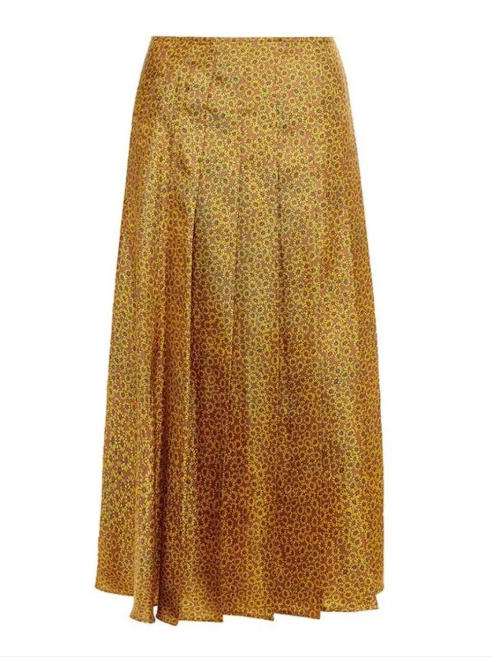 Victoria Beckham at The Outnet, Pleated floral-print silk-twill midi skirt  $565
